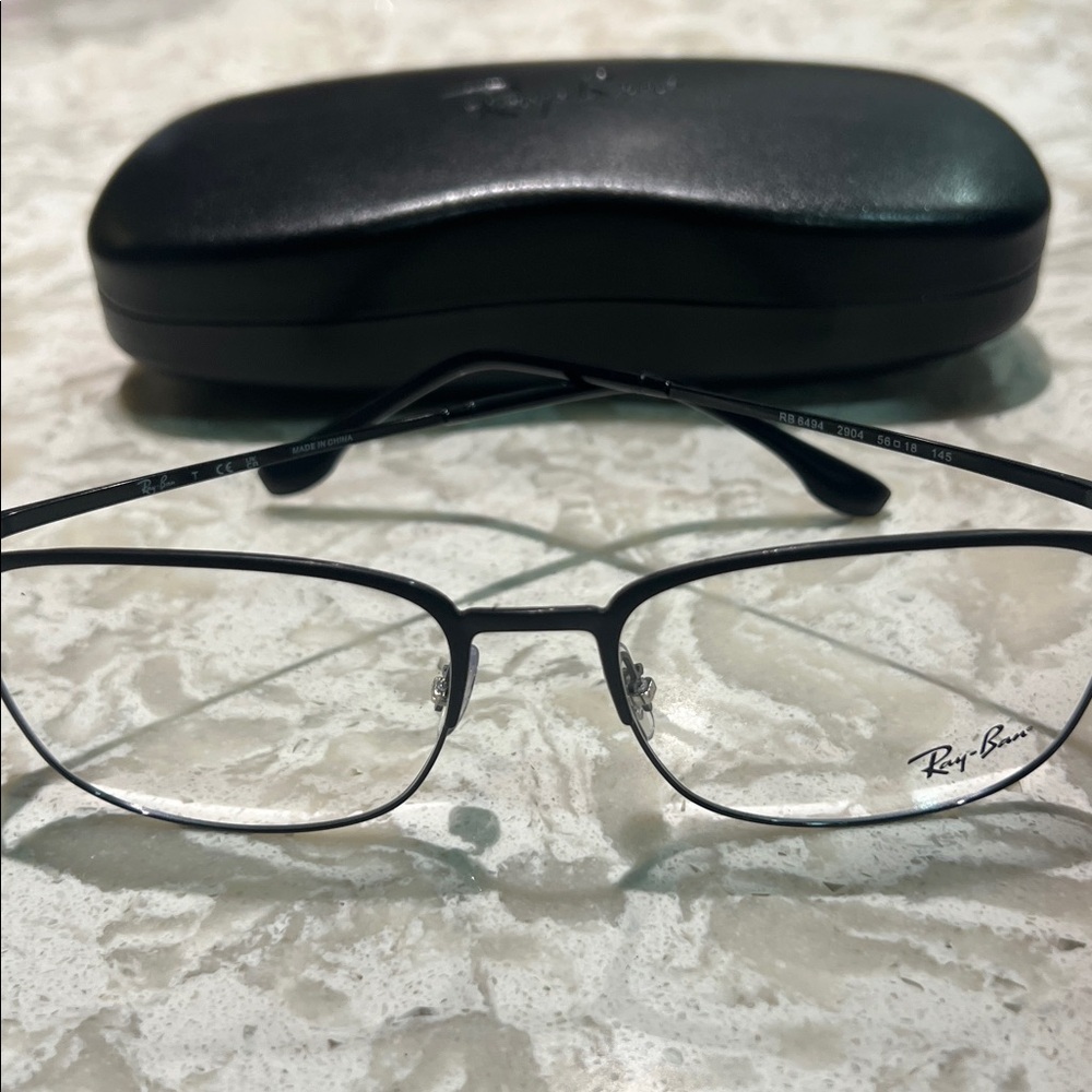 Ray Ban  RB 6494 - 2904 Black Frames 56-8-145 with case